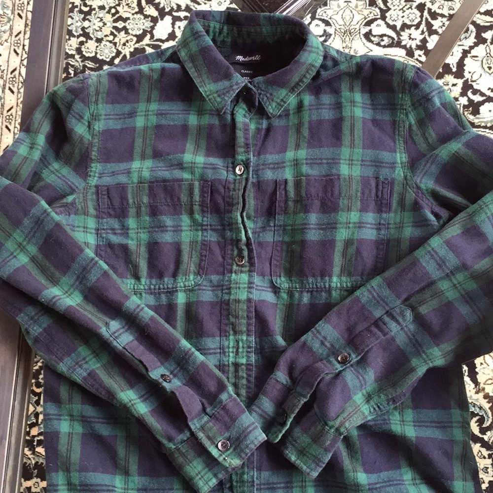 Madewell oversized plaid shirt/cardigan